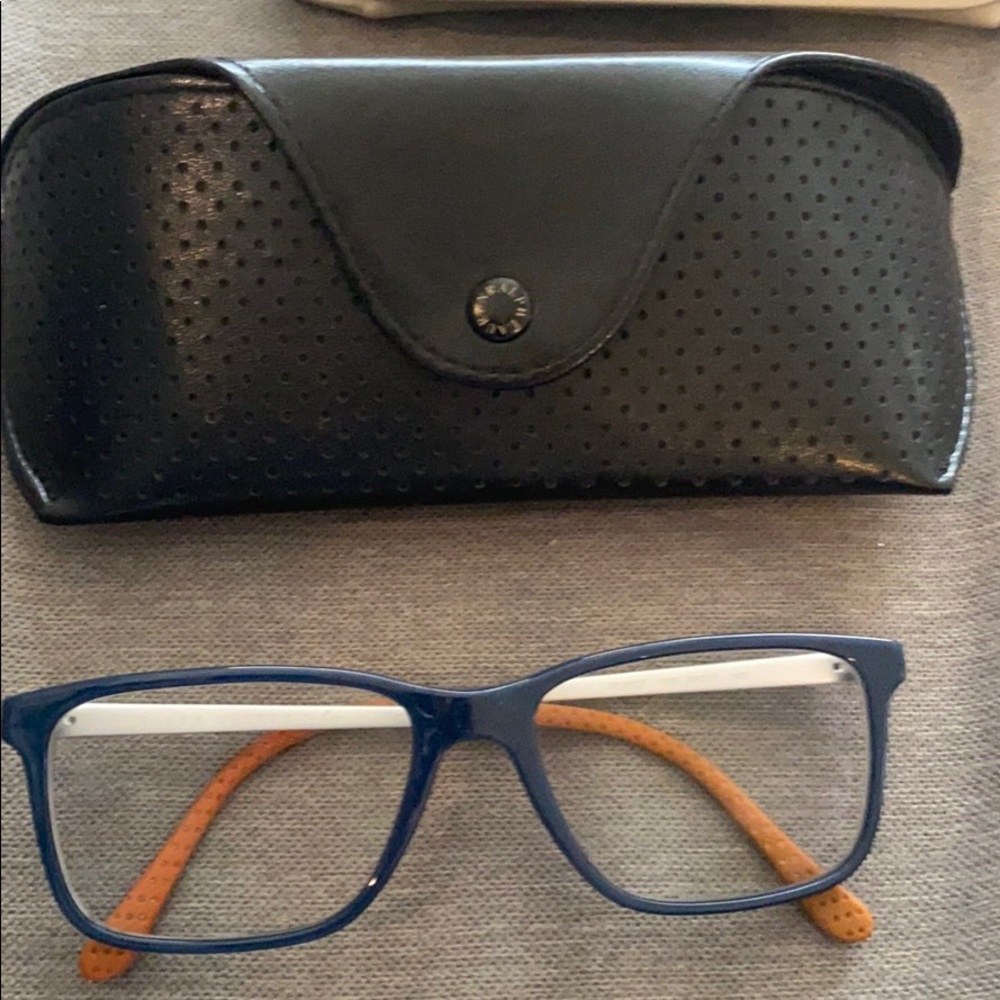 Ralph Lauren blue and brown reading glasses